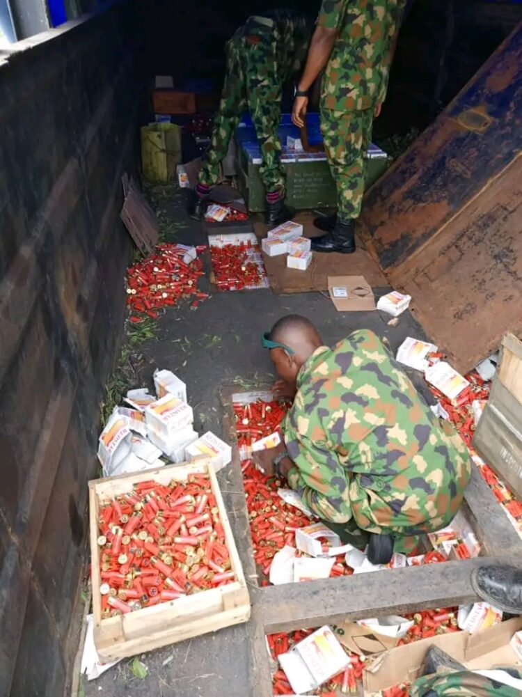 Nigerian army intercepts truckload of ammunition being smuggled into&nbsp;South-east