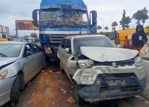 BREAKING: Tanker crushes hawker to death in Lagos multiple&nbsp;crash