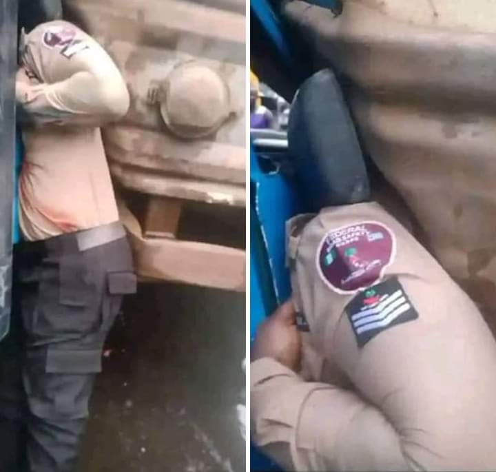 FRSC Officer Squeezed To Death By Truck While Trying To Stop Vehicle (See&nbsp;Video)