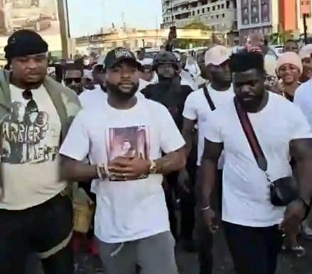 Mohbad: Davido, Falz, Zlatan, others join candlelight procession in&nbsp;Lagos