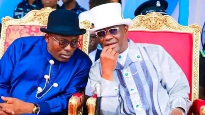 [BREAKING] Crisis: Wike, Gov Fubara Meet In Aso Rock, Shake&nbsp;Hands