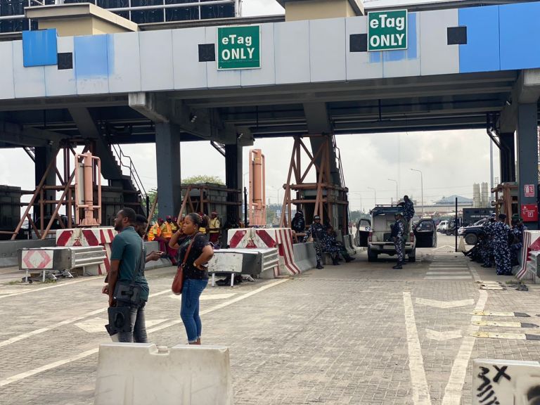 Lekki Toll Gate Deserted On #EndSARS Third&nbsp;Anniversary