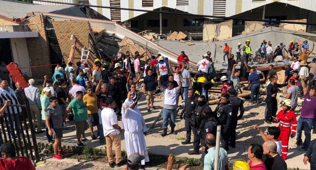 FLASH: 10 Dead, 60 Injured As Church Roof Collapse