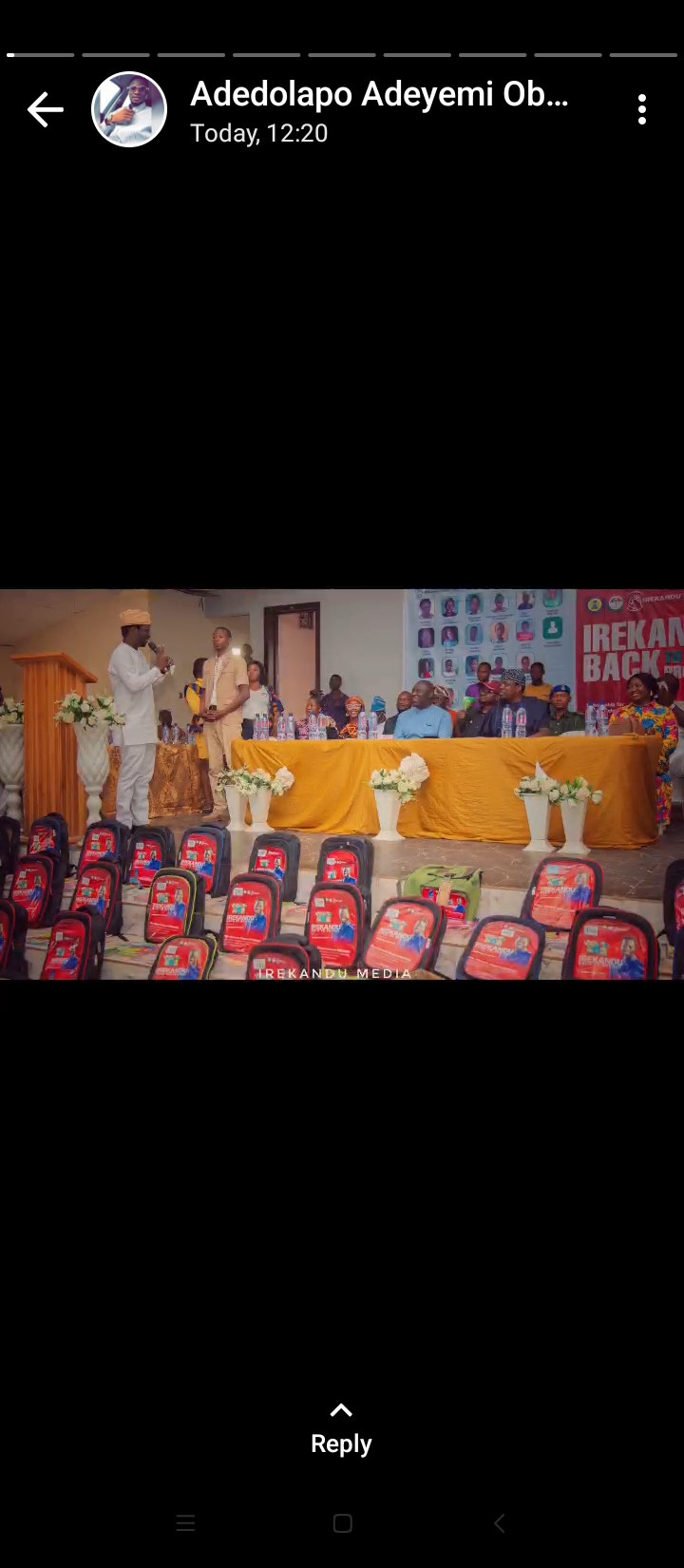 SCHOLARSHIP: Parents, students shower Osun lawmaker with prayers as they receive writing materials, monetary&nbsp;rewards