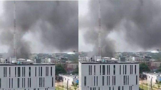 BREAKING: Canadian Embassy In Abuja On Fire&nbsp;(Video)