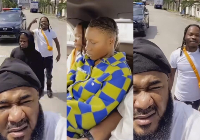 Why are they moving with security- Reactions as Naira Marley, Sam Larry and Zinoleesky make their first public&nbsp;appearance