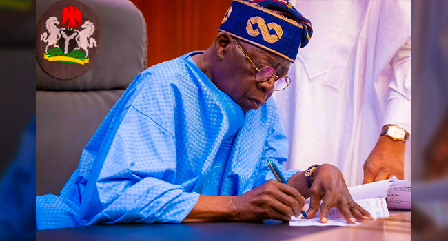 Breaking: President  Tinubu Signs New Bill Into&nbsp;Law