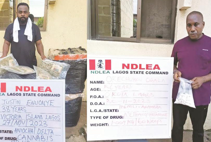 NDLEA uncovers meth, opioid consignments in jeans, hems,&nbsp;others