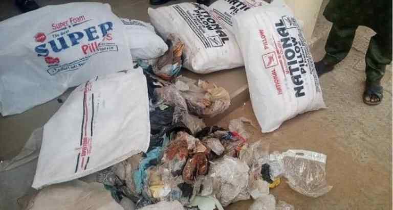 Nine apprehended for manufacturing pillows using used diapers and sanitary&nbsp;pads