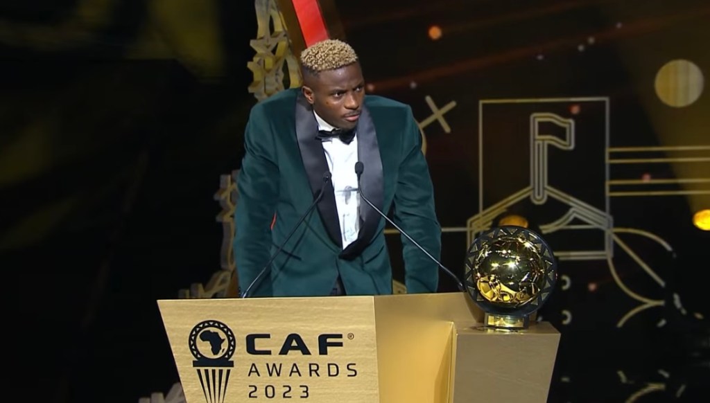 Osimhen receives CAF Men’s Player of the Year, first Nigerian since&nbsp;1999