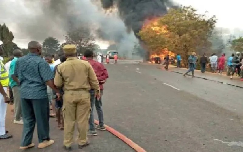 40 feared dead after Liberia tanker&nbsp;crash