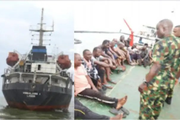 Navy nabs 17 suspects siphoning 15 million liters crude oil 