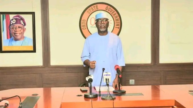 Aiyedatiwa Urges Caution: Ondo Governorship Poll Shouldn’t Serve as a Platform for Political&nbsp;Reckoning