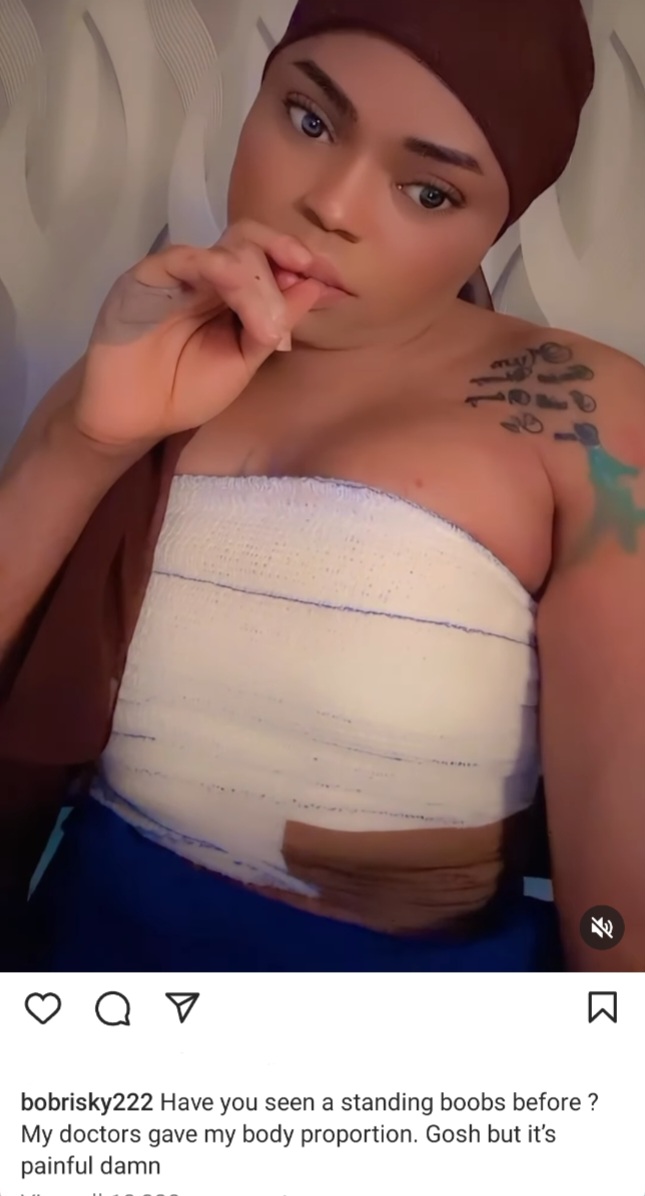 Bobrisky Reveals Breast Surgery Outcome in Latest Celeb&nbsp;News