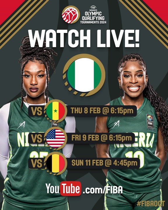 Nigeria to face Senegal in Women’s Basketball Olympic Qualifiers today at 6:15&nbsp;PM