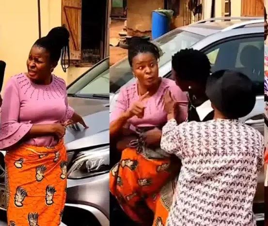 “Call on the Government to Arrest Him,” Woman Demands as Son Purchases Benz with No Visible Source of Income&nbsp;(Video)