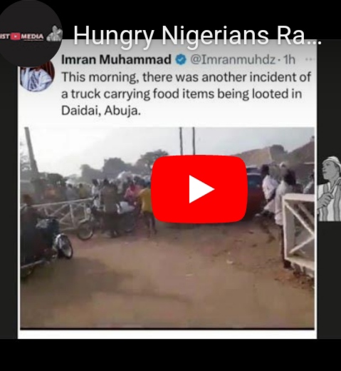 Hungry Nigerians Loot Food Truck in&nbsp;Abuja