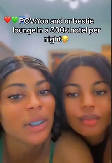 Two Nigerian Girls Share Video Of Them Raiding A N300k Per Night Hotel Room They Were Lodged&nbsp;In