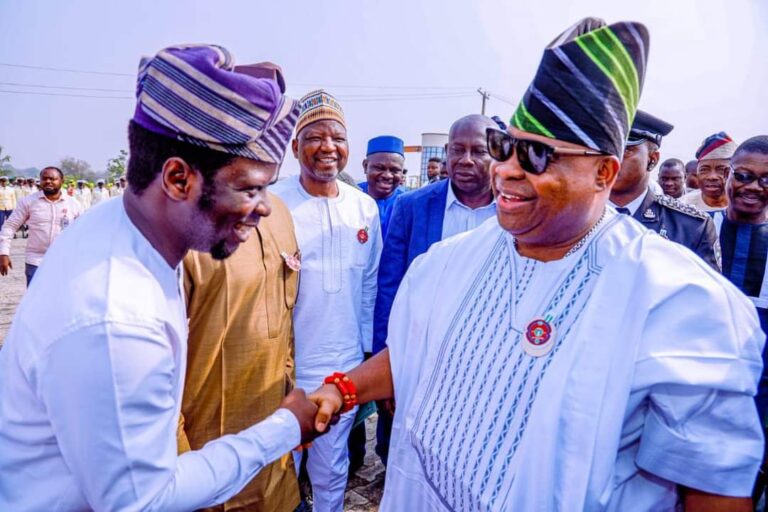 Irekandu, Hon. Adewumi Adeyemi Felicitates with Adeleke On 64th Birthday, Installation As ‘Asiwaju of Ede’