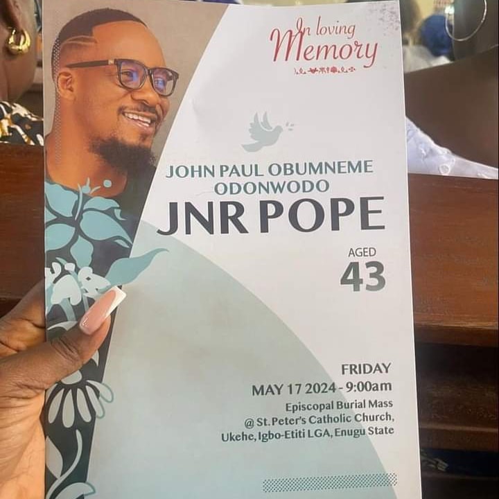 See Photos from Funeral service of late actor Junior&nbsp;Pope