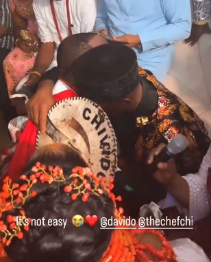 #CHIVIDO2024: Davido Weeps As Chioma’s Father Blesses Their Union (Watch&nbsp;Video