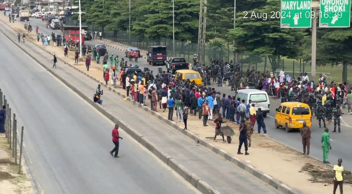 Ojota, Lagos Is Peaceful With A Few&nbsp;Protesters