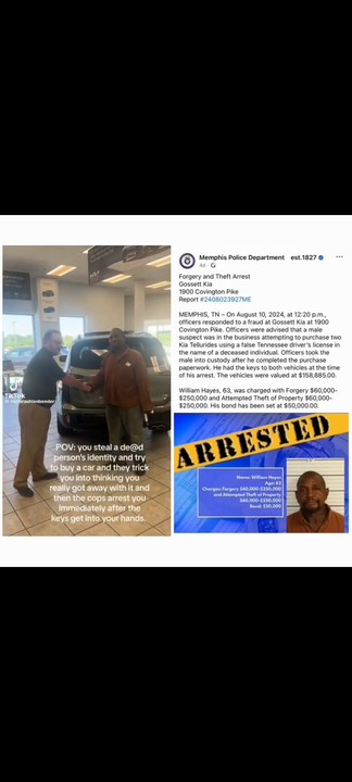 Man Arrested For Attempting To Buy 2 Cars With A Dead Person’s Drivers&nbsp;License
