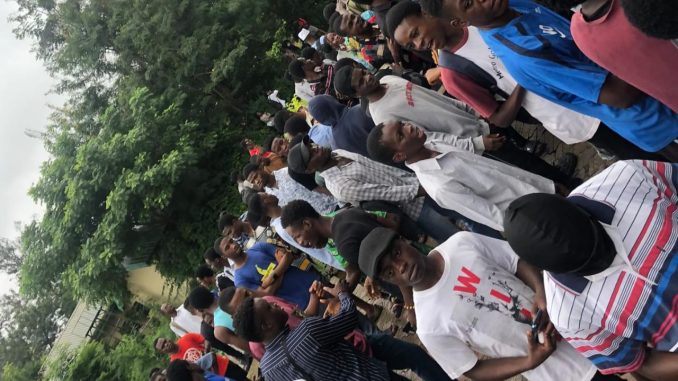 UI students Protest Against Fee Hike From N25000 To N412000