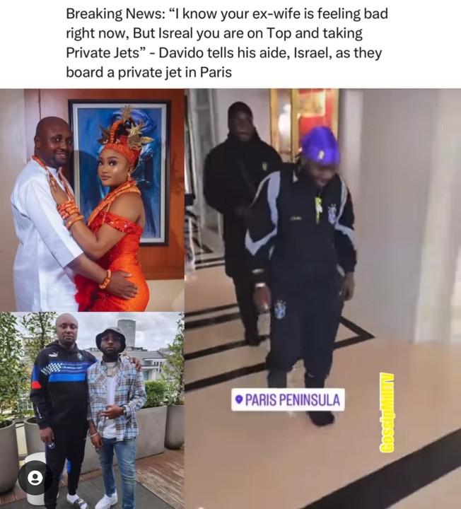 Davido Mocks Israel DMW Ex Wife In Paris, Calls Her A&nbsp;Loser