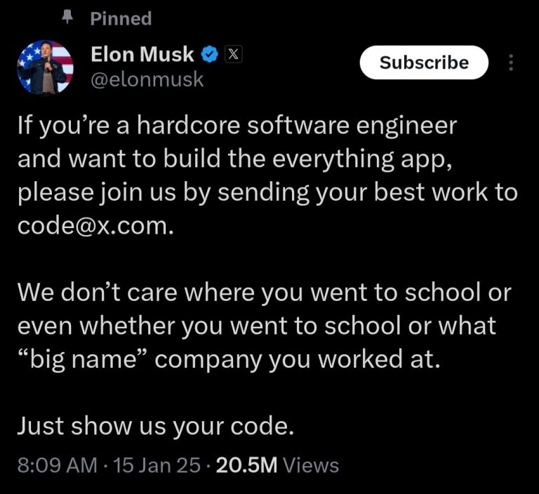 Elon Musk Opens Job Application for Nigerians, Others ( See How To&nbsp;Apply)