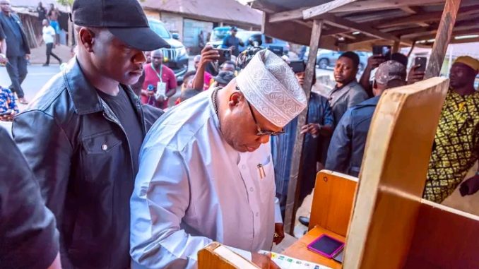 Gov Adeleke Casts Vote In&nbsp;Ede