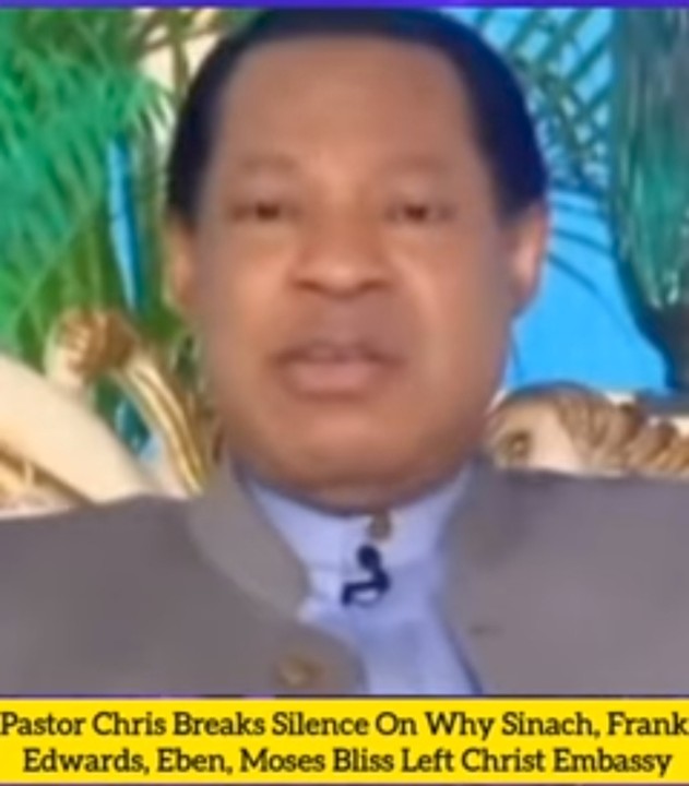 Why Sinach, Frank Edwards, Joe Praize, Eben Left Christ Embassy – Pastor Chris