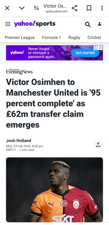 Victor Osimhen Move To Manchester United 95% Completed