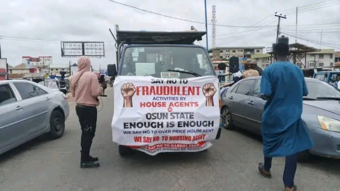 Osun Youth Protest Against Fraudulent House Agents Hits&nbsp;Osun