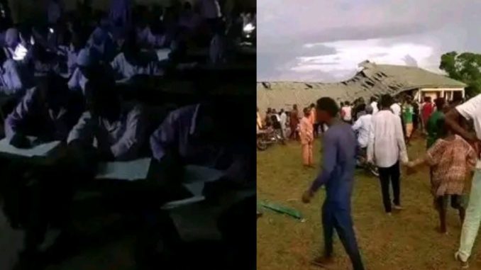 Classroom Collapses During Heavy Rainfall, Injures WAEC Candidates