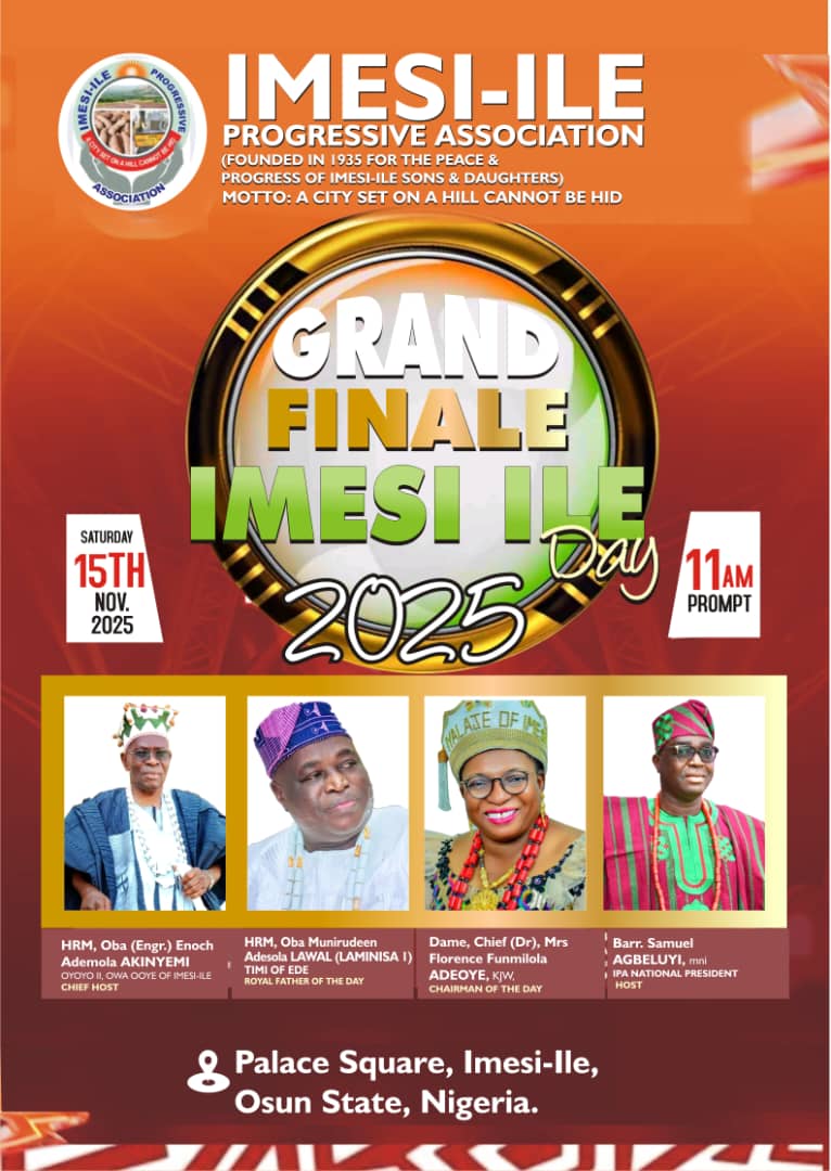 IMESI-ILE SET FOR GRAND CELEBRATION OF IMESI DAY 2025